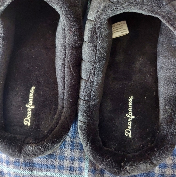 Mens Dearfoams Slippers Size 11/12 - Picture 3 of 8